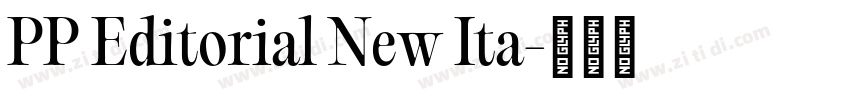 PP Editorial New Ita字体转换